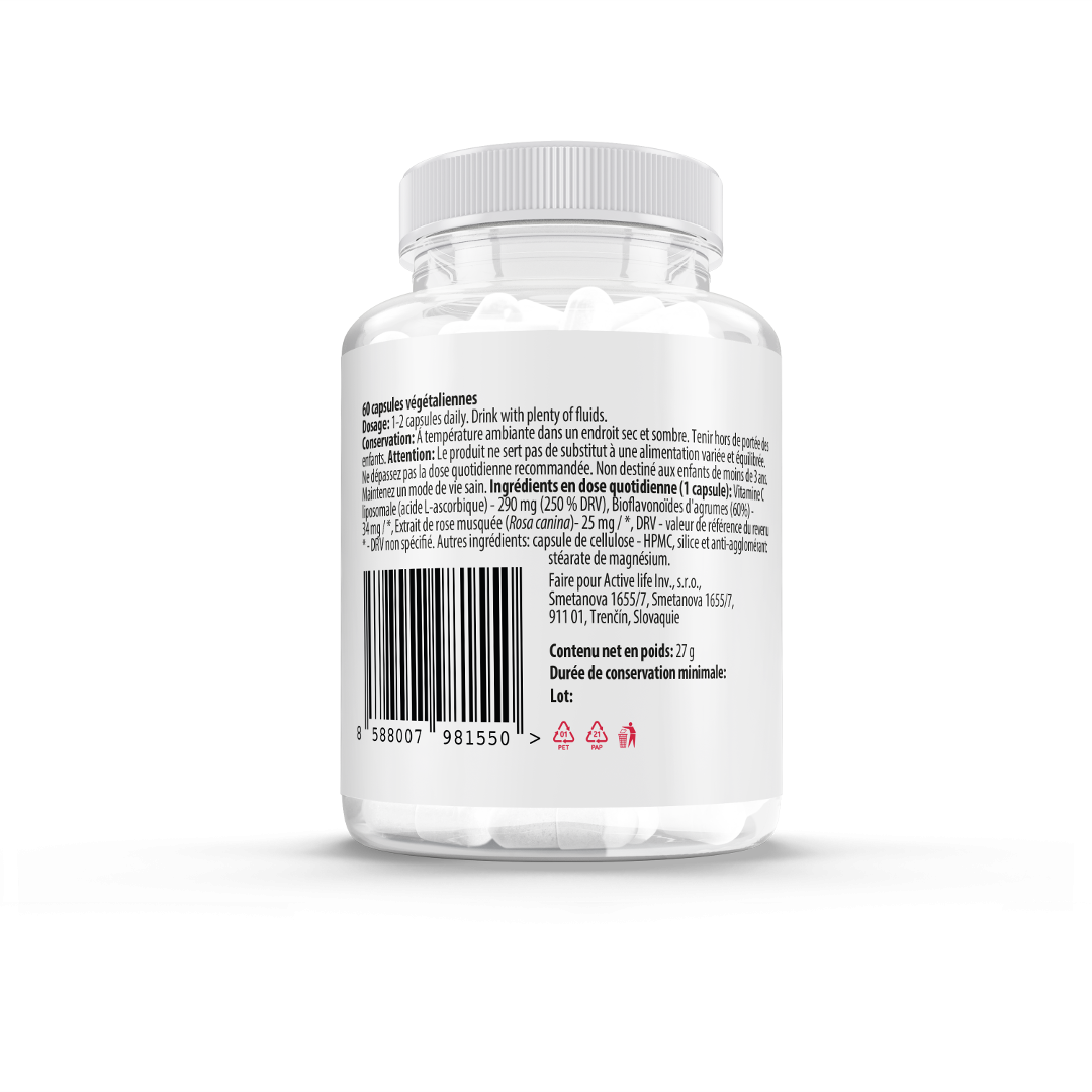 Viarax La vitamine C liposomale + des bioflavonoïdes