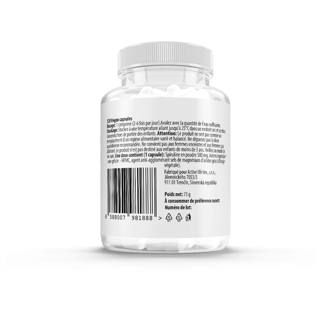 Viarax Spirulina 500 mg